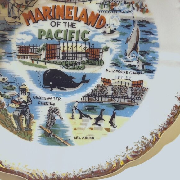 Marineland Of the Pacific California Ceramic Souvenir Plate - Picture 6 of 9
